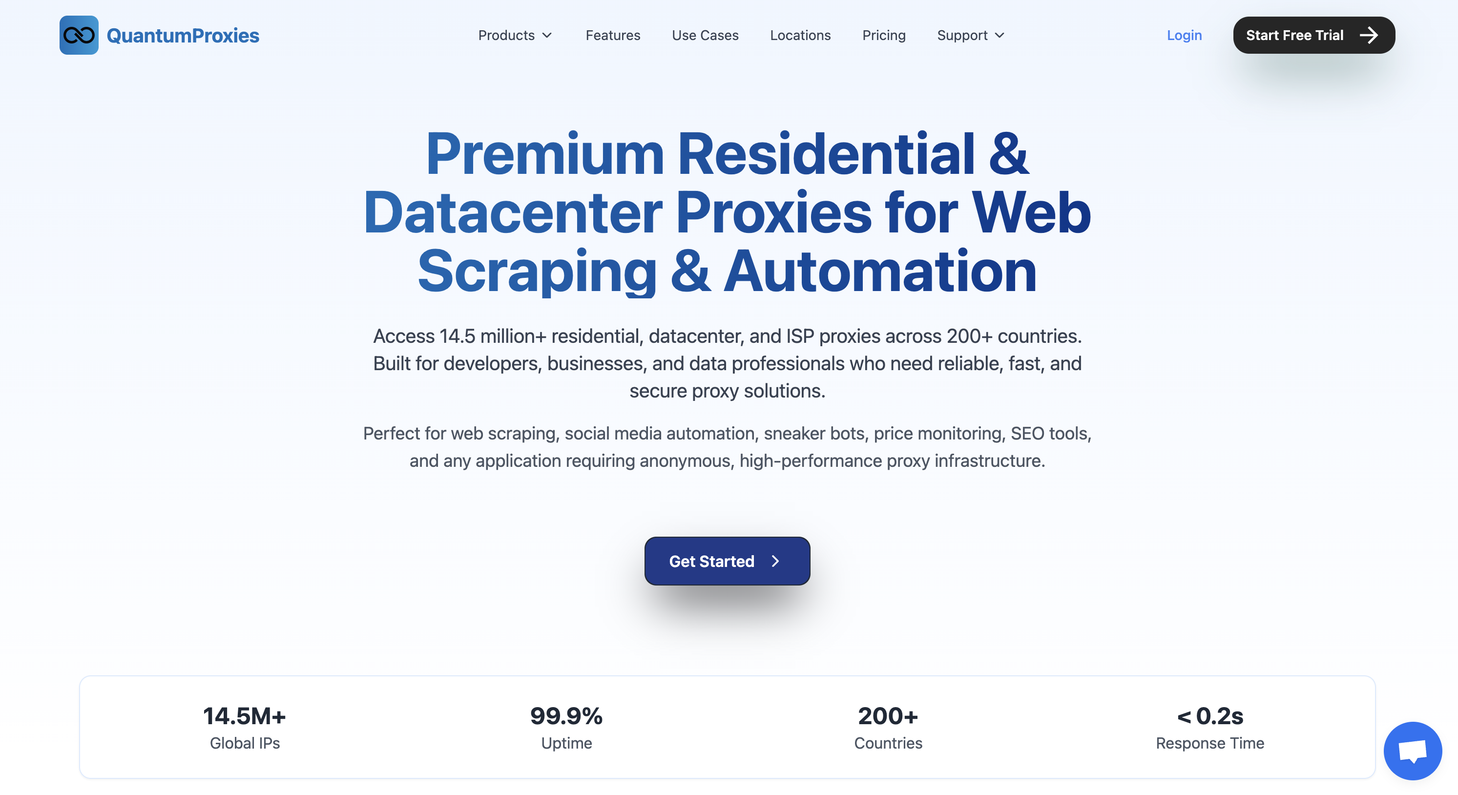 Quantum Proxies global network illustration