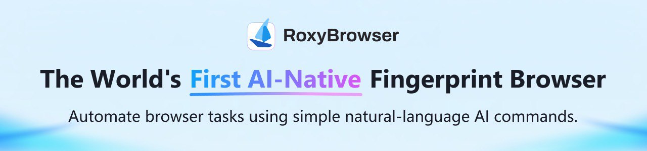 RoxyBrowser antidetect browser dashboard preview